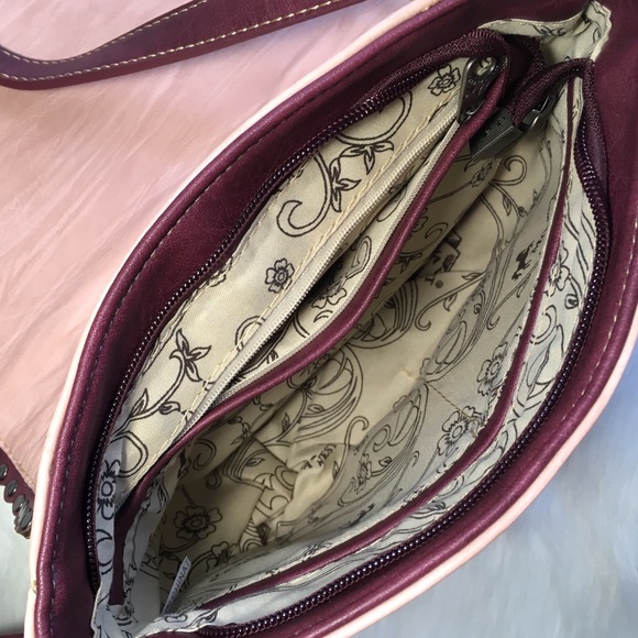 Western Crossbody Boho Floral Embellished Bag New - Picture 5 of 9